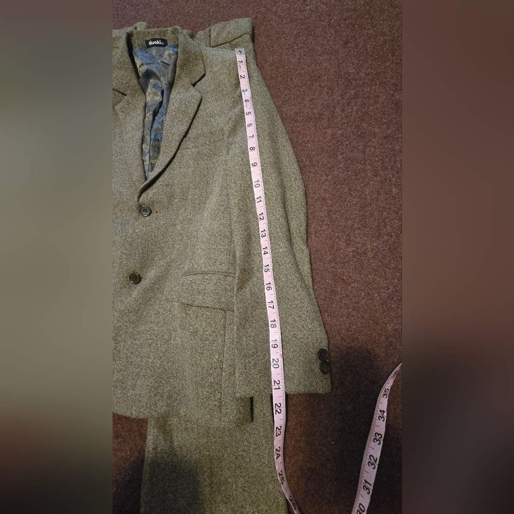 Boy's Suit Size 11 (See Measurements In Pics) Wool Tie 4pc Suit In Brown - Picture 13 of 16